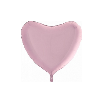 Шар (36'/91 см) Сердце,Розовый, 1 шт.